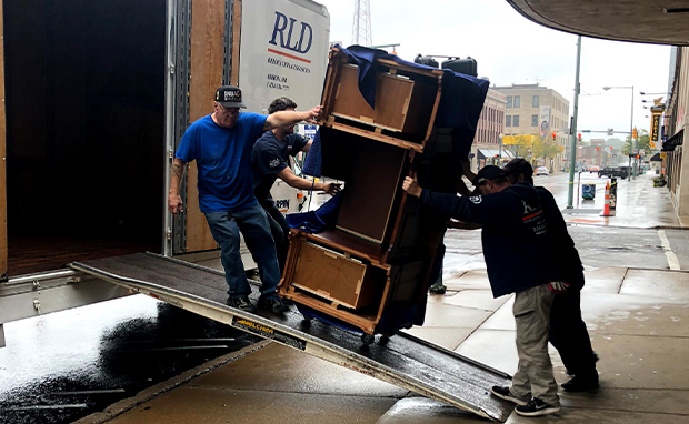 Professional senior moving process